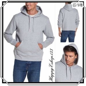 The Game Hoodie Mens Large Gray Pullover Sweatshirt Heavyweight Made In USA